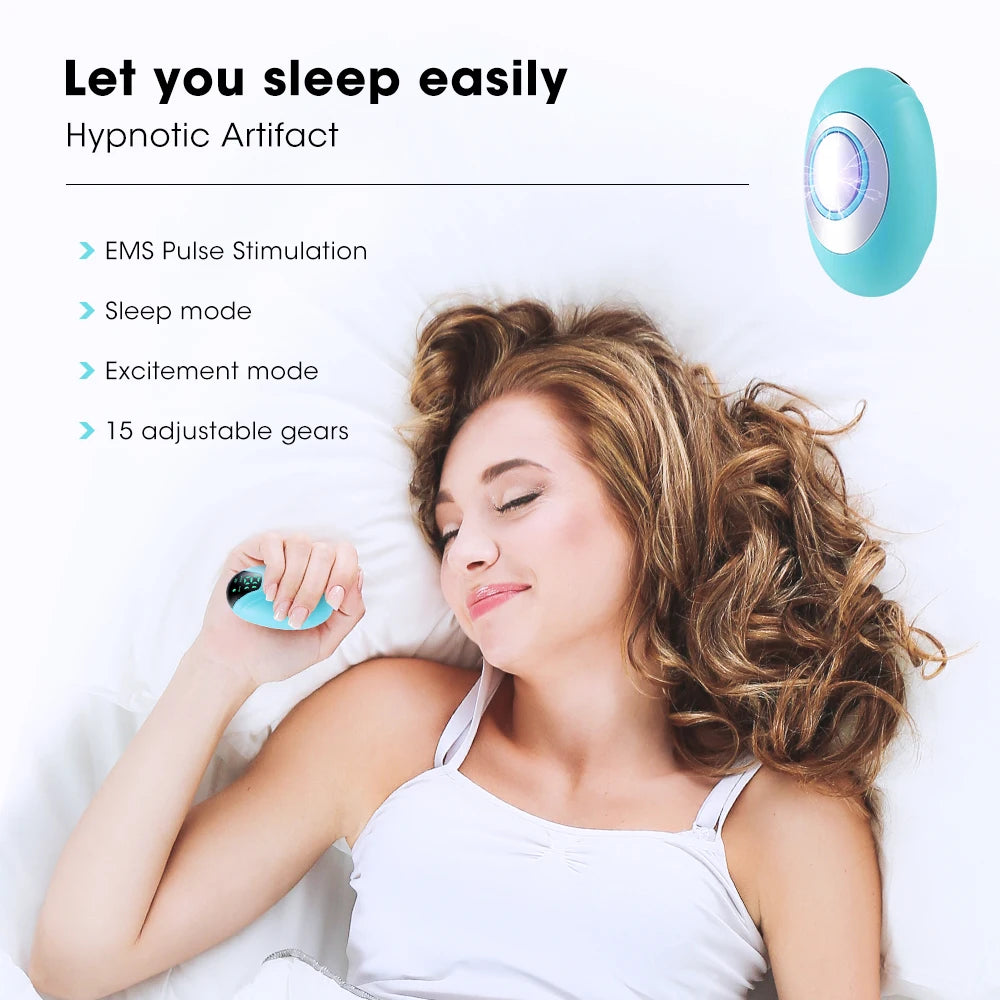 Sleep Aid Handheld Device Mini Portable Smart Sleeper Monitor EMS Pulse Stimulation Sleeping