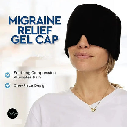 Cold Compress Head Cover Gel Eye Mask Soothing Multi-Purpose Migraine Relief Cap