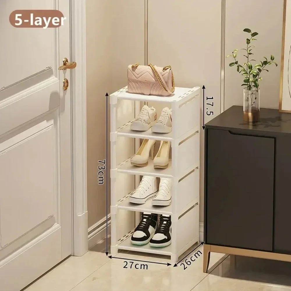 Multiple Layers Shoe Organizer Space Saving Rack For Wall Corner Stackable Shelf