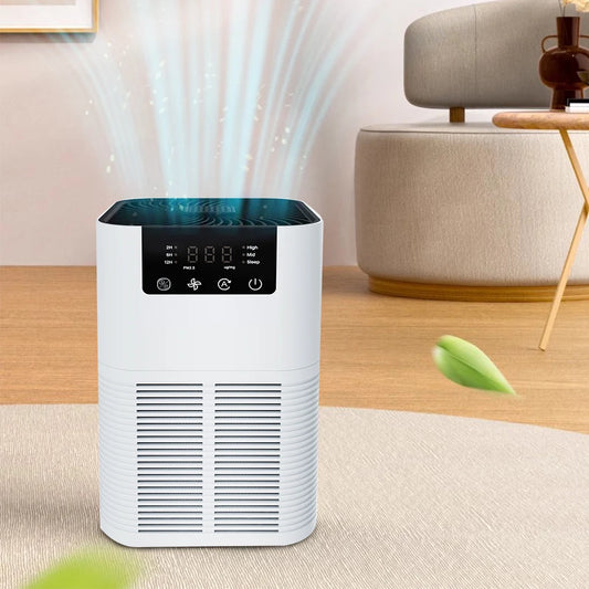 Air Purifier Smoke Odor Negative Ion Generator with Aromatherapy Air Cleaner for Household HEPA Filter Efficient Purifying Air